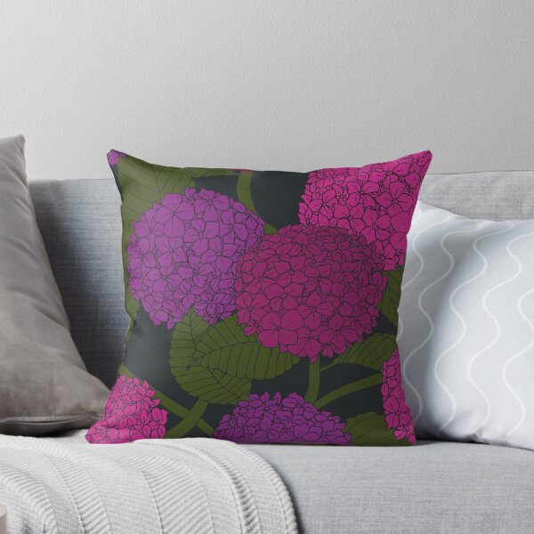 Item preview, Hydrangea Trail Dark - Fuchsia designed and sold by GemStudios.
