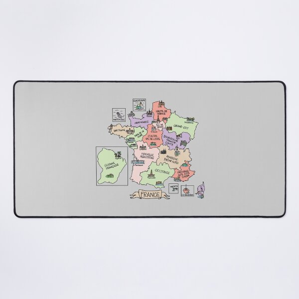 Item preview, Carte colorée de France designed and sold by Sheridan T.