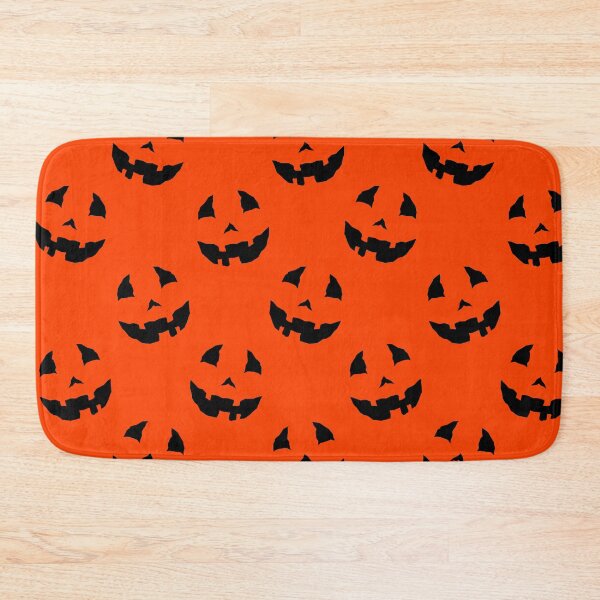 Item preview, creepy halloween pumpkin faces orange  designed and sold by Gossip Rag.
