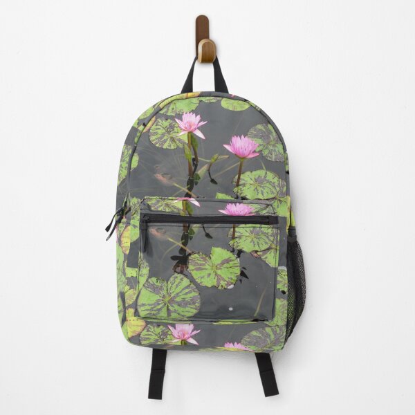Item preview, Pink Water Lilies with Tiger Striped Lilypads designed and sold by killies.