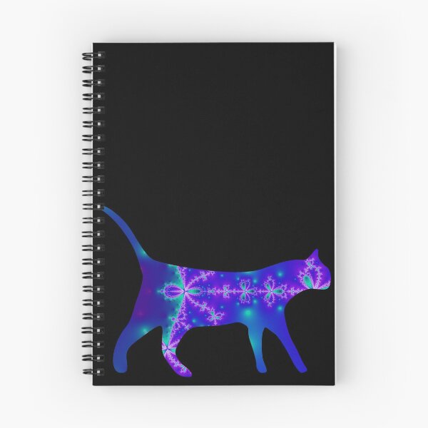 Item preview, Purple & Teal Fractal Cat! Feline Fractal  designed and sold by ChaosEmporium.