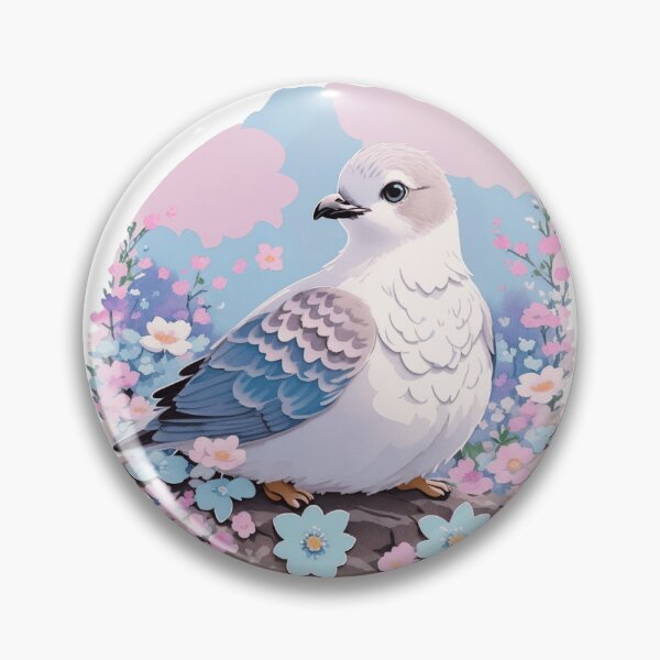 Item preview, Cute Ptarmigan with Watercolor Flowers designed and sold by jmccur.