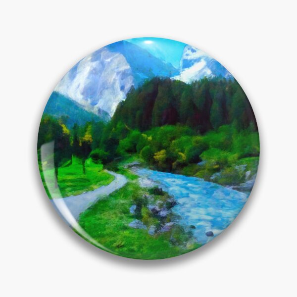 Item preview, Mountain Scene designed and sold by ArtFactoryAI.