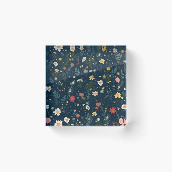 Item preview, TLouise Floating Flowers on a Dark Field designed and sold by imginger755.