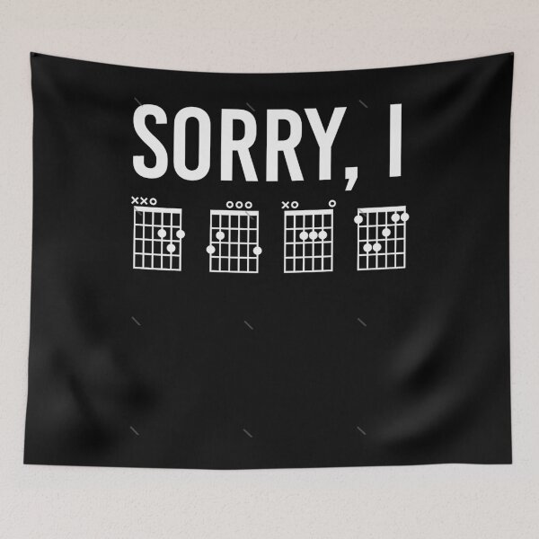 Item preview, Sorry I DGAF Funny guitar chords hidden message  Funny guitar music gifts designed and sold by JeromeBodin.