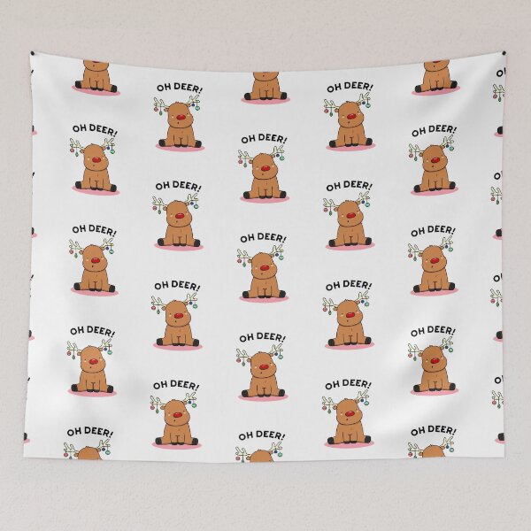 Item preview, Oh Deer Funny Christmas Deer Puns  designed and sold by punnybone.