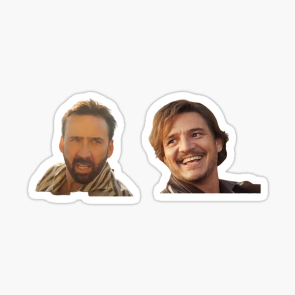 Item preview, Pedro and Nick (Pedro Pascal and Nicolas Cage) designed and sold by TinazByStar.