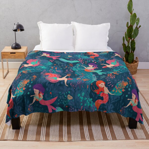 Item preview, Mermaid Lover Siren Underwater Fantasy Art Pattern 02 designed and sold by todayisteeday.