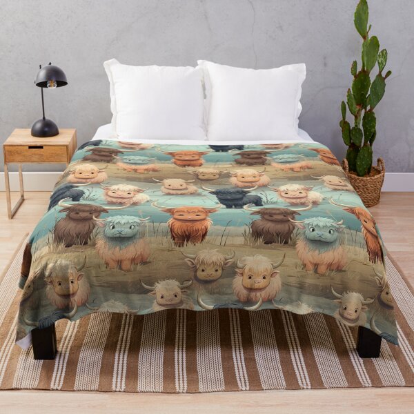 Item preview, Cute Highland Cows designed and sold by Monochrome-Dog.