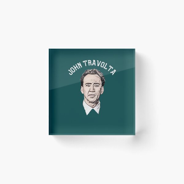 Item preview, Sports ed Nicolas Cage as John Travolta, (White)  designed and sold by TinazByStar.