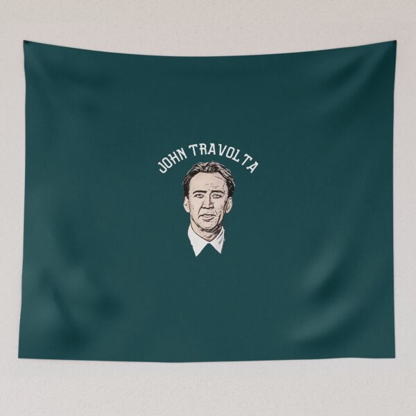 Item preview, Sports ed Nicolas Cage as John Travolta, (White)  designed and sold by TinazByStar.