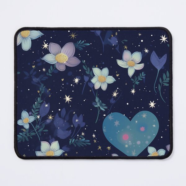 Item preview, TLouise Hearts and Pastel Flowers floating in a Starry Sky designed and sold by imginger755.
