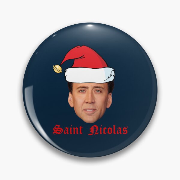 Item preview, Saint Nicolas Cage Christmas Card designed and sold by TinazByStar.