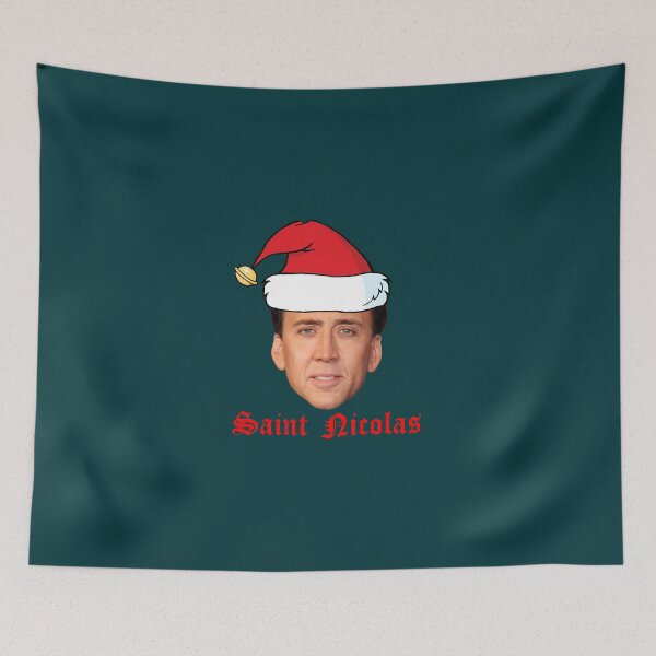 Item preview, Saint Nicolas Cage Christmas Card designed and sold by TinazByStar.