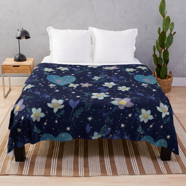Item preview, TLouise Hearts and Pastel Flowers floating in a Starry Sky designed and sold by imginger755.