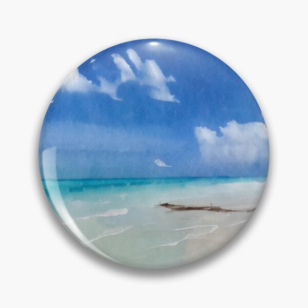 Item preview, Beautiful Beach Watercolor designed and sold by ArtFactoryAI.