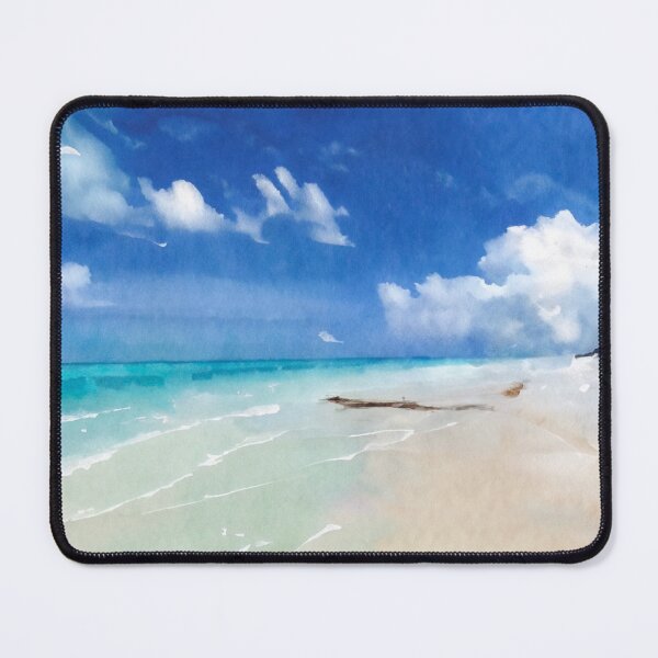 Item preview, Beautiful Beach Watercolor designed and sold by ArtFactoryAI.