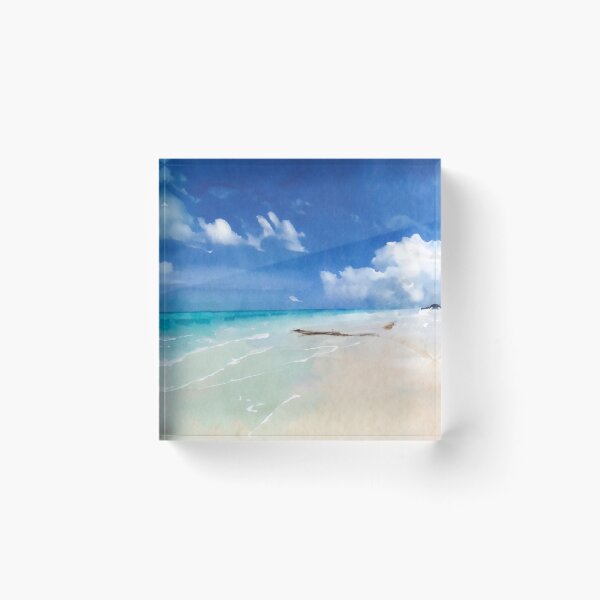 Item preview, Beautiful Beach Watercolor designed and sold by ArtFactoryAI.