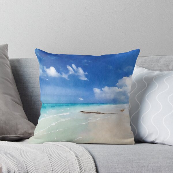 Item preview, Beautiful Beach Watercolor designed and sold by ArtFactoryAI.
