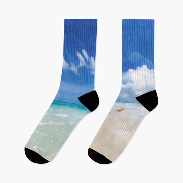 Item preview, Beautiful Beach Watercolor designed and sold by ArtFactoryAI.