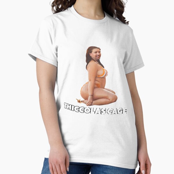 Item preview, Thiccolas Cage Thick Nicolas Cage Funny Thicc Nicolas Parody Waterproof designed and sold by TinazByStar.