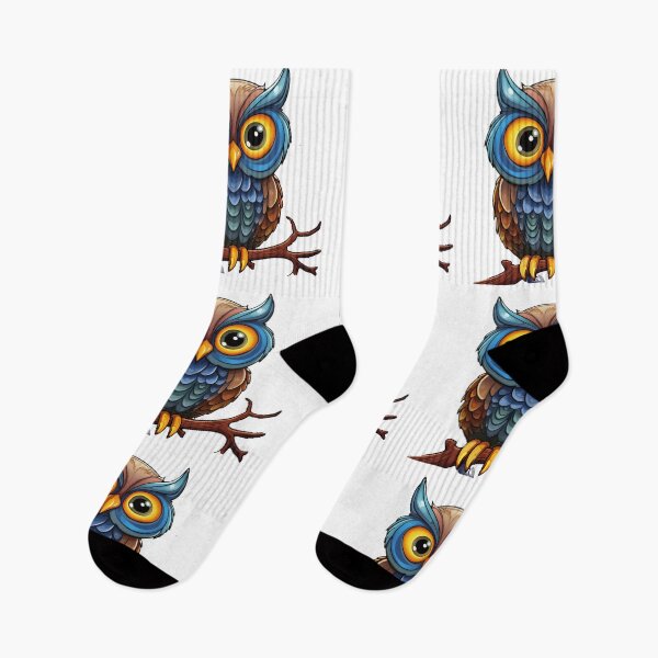 Item preview, Colorful cartoon owl designed and sold by TheTedShop.