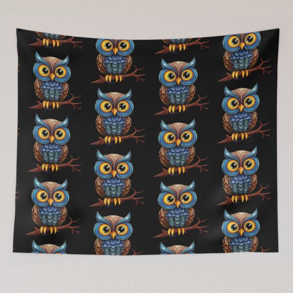 Item preview, Colorful cartoon owl designed and sold by TheTedShop.