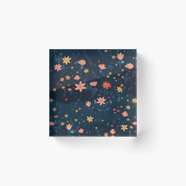 Item preview, TLouise Pastel Wildflowers floating on a Starry Sky designed and sold by imginger755.