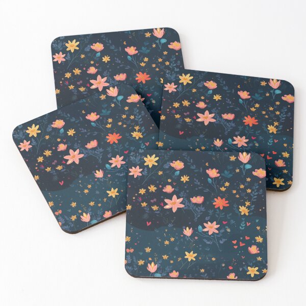 Item preview, TLouise Pastel Wildflowers floating on a Starry Sky designed and sold by imginger755.