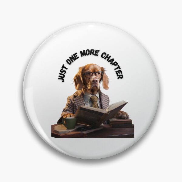Item preview, Just one more Chapter reading dog  designed and sold by Socool101.