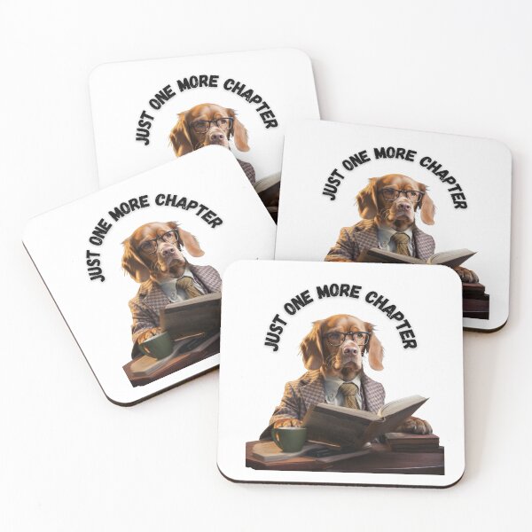 Item preview, Just one more Chapter reading dog  designed and sold by Socool101.