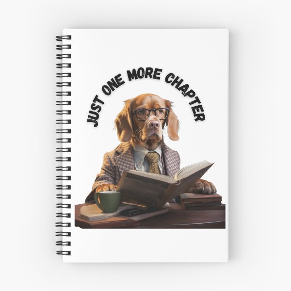 Item preview, Just one more Chapter reading dog  designed and sold by Socool101.