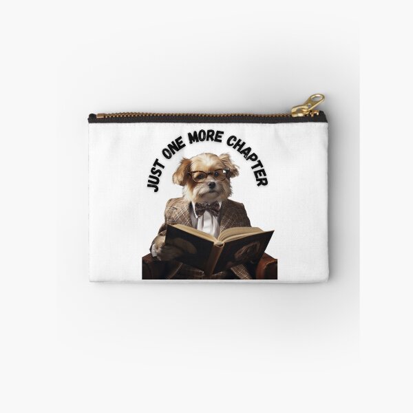 Item preview,  Just one more Chapter dog reading book white dog   designed and sold by Socool101.