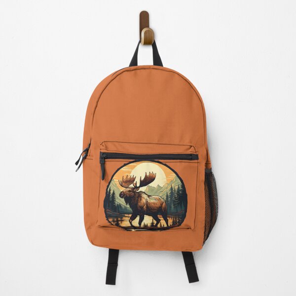 Item preview, Vintage Alaska Moose Illustration | Nature Art designed and sold by InkedBeasts.