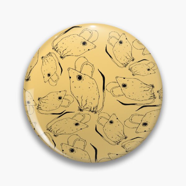 Item preview, TINY BUT MIGHTY BLACK x LIGHT ORANGE RODENT MOUSE  designed and sold by GIVENGRACE.ART.