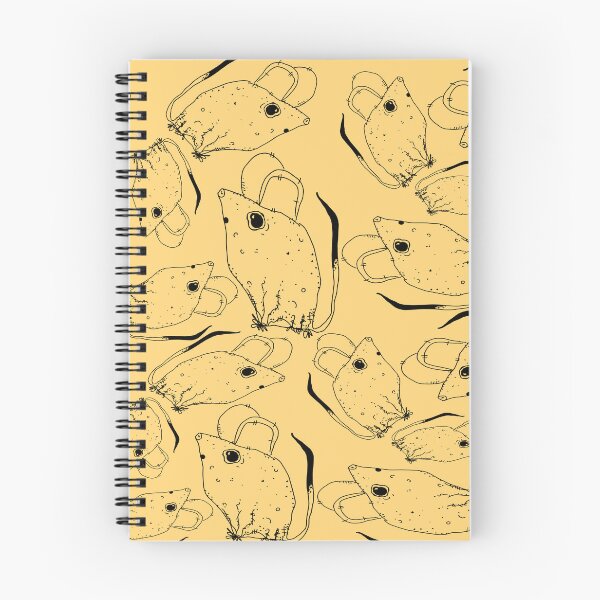Item preview, TINY BUT MIGHTY BLACK x LIGHT ORANGE RODENT MOUSE  designed and sold by GIVENGRACE.ART.