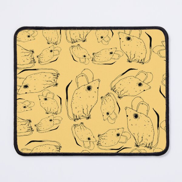 Item preview, TINY BUT MIGHTY BLACK x LIGHT ORANGE RODENT MOUSE  designed and sold by GIVENGRACE.ART.