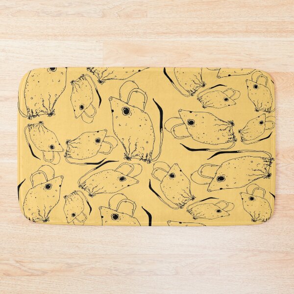 Item preview, TINY BUT MIGHTY BLACK x LIGHT ORANGE RODENT MOUSE  designed and sold by GIVENGRACE.ART.