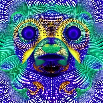 Artwork thumbnail, Sloth - Psychedelic Pattern by NomadicCreative