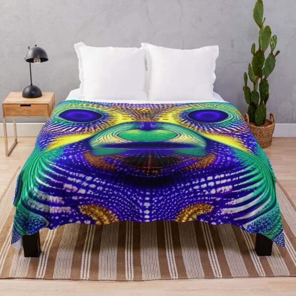 Aperçu de l'œuvre Paresseux - Motif psychédélique créée et vendue par NomadicCreative.