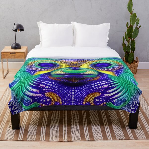 Aperçu de l'œuvre Paresseux - Motif psychédélique créée et vendue par NomadicCreative.