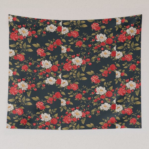 Item preview, Red and white seamless pattern english country style designed and sold by Jayjaynaenae.