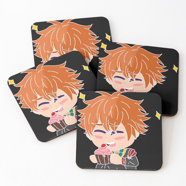 Item preview, Chibi Beel with a cupcake - Obey Me! - White Lines designed and sold by Mammons-Goldie.