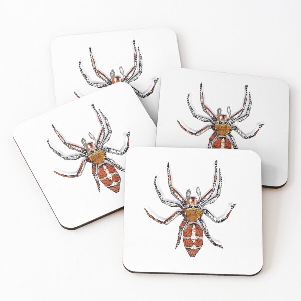 Item preview, Things are getting little creepy here _Halloween Spider_Cobweb Creepy patterned animal designed and sold by Shadesandcolor.
