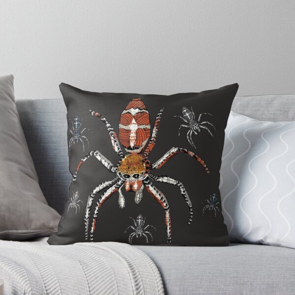 Item preview, Things are getting little creepy here _Halloween Spider_Cobweb Creepy patterned animal designed and sold by Shadesandcolor.