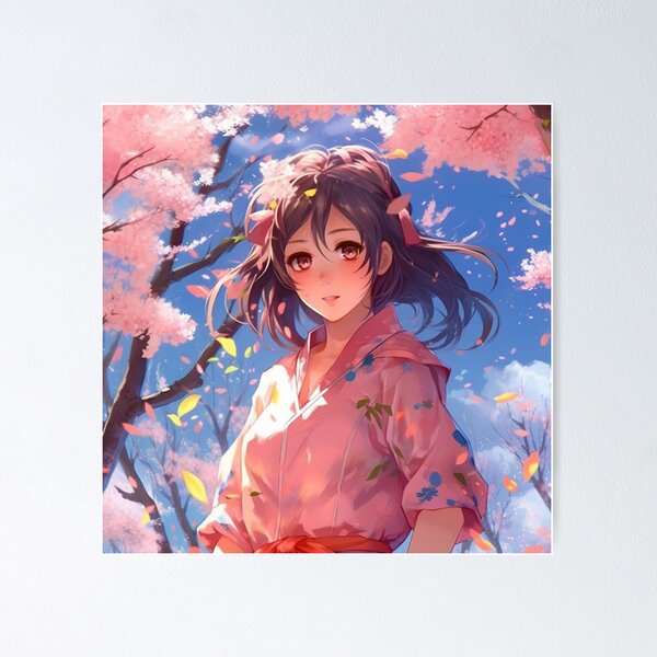 Sakura Cute Girl posters & prints by Anime Sekai - Printler