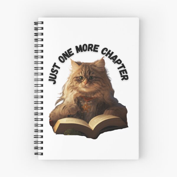 Item preview, Just one more chapter cat reading book  designed and sold by Socool101.