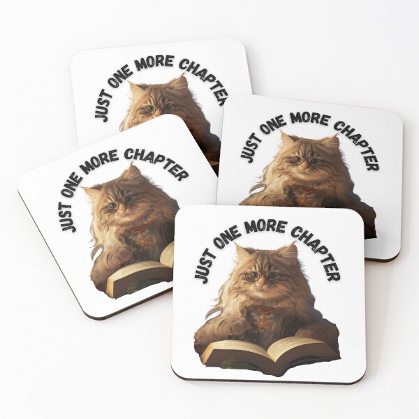 Item preview, Just one more chapter cat reading book  designed and sold by Socool101.