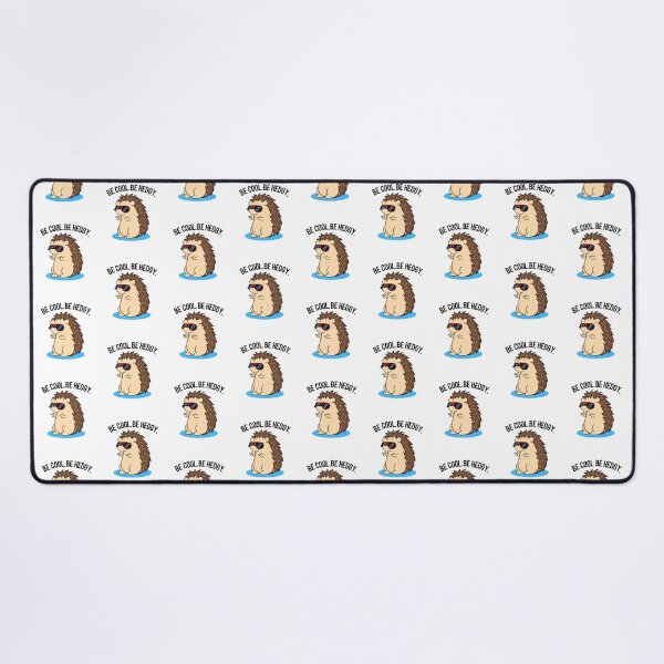 Item preview, Be Cool Be Hedgy Funny Hedgehog Puns designed and sold by punnybone.