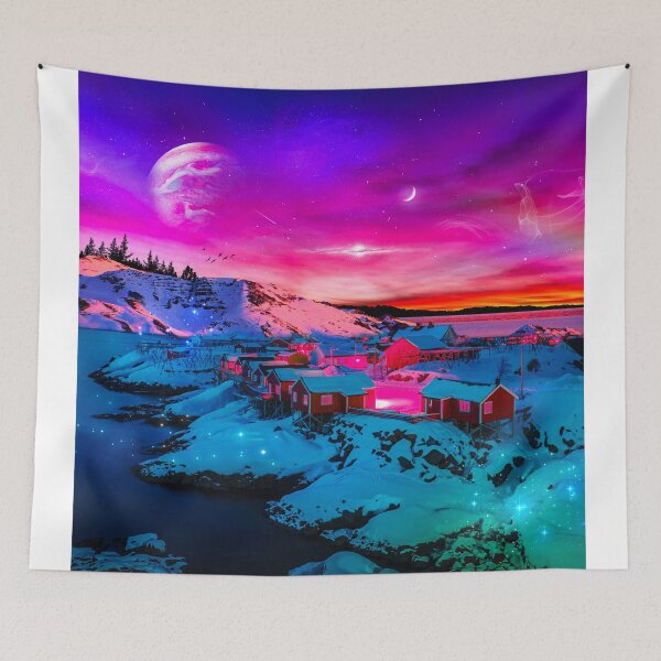Item preview, Glowing Snowscape designed and sold by Moonquestart.